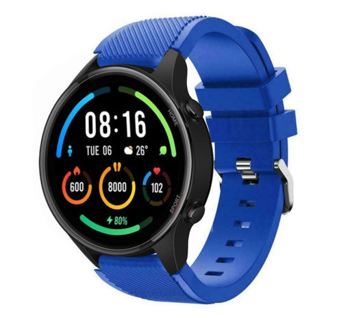 Strap-it® Strap-it Xiaomi Mi Watch siliconen bandje (blauw)