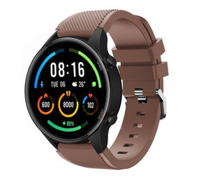 Strap-it® Xiaomi Mi Watch siliconen bandje (koffiebruin)