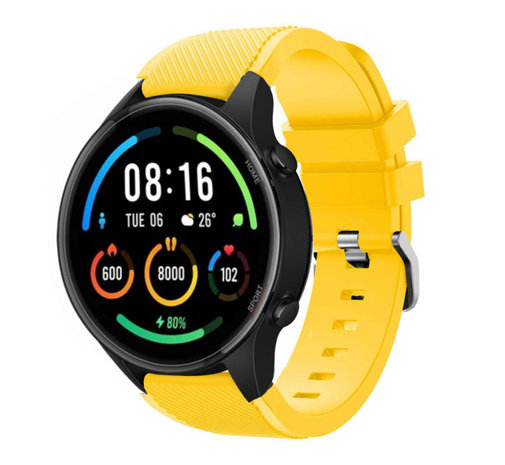 Strap-it® Strap-it Xiaomi Mi Watch siliconen bandje (geel)