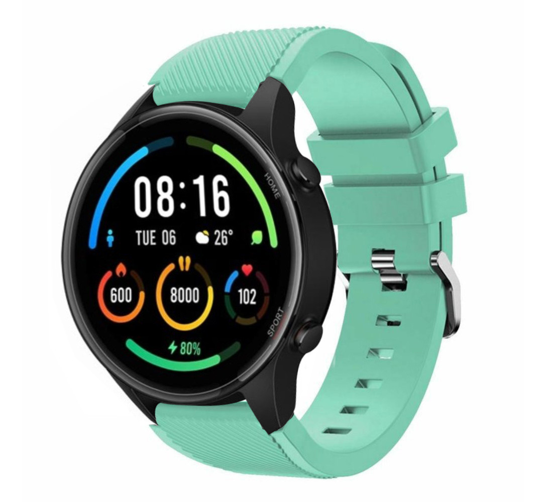 Strap-it® Strap-it Xiaomi Mi Watch siliconen bandje (aqua)