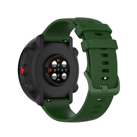 Strap-it® Strap-it Xiaomi Watch S1 luxe siliconen bandje (legergroen)