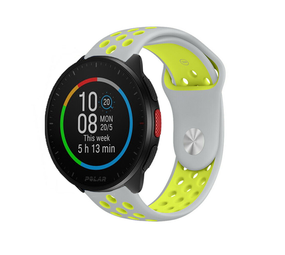 Strap-it® Polar Pacer sport band (grijs/geel)
