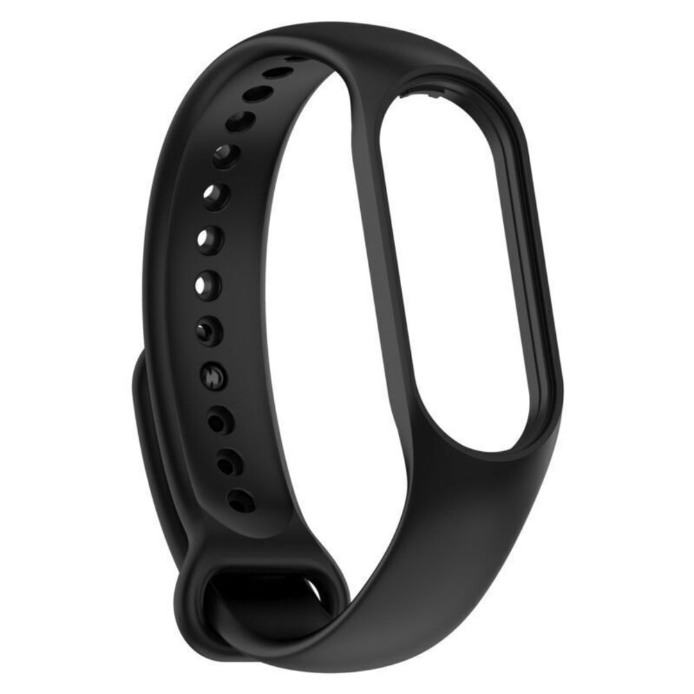 Strap-it® Strap-it Xiaomi Mi Band 7 siliconen bandje (zwart)