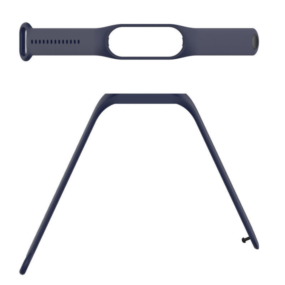 Strap-it® Strap-it Xiaomi Mi Band 7 siliconen bandje (donkerblauw)