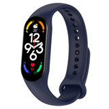 Strap-it® Xiaomi Mi Band 7 siliconen bandje (donkerblauw)