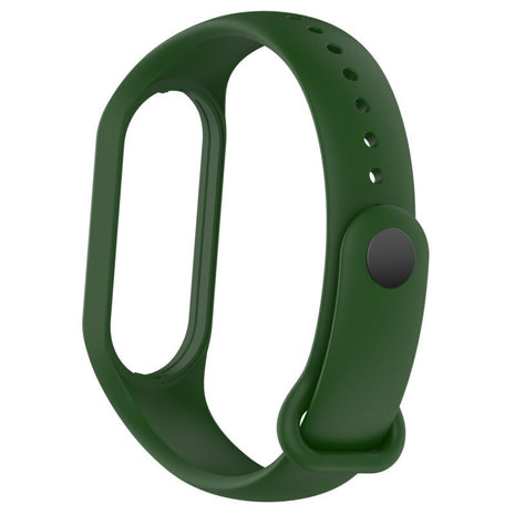 Strap-it® Strap-it Xiaomi Mi Band 7 siliconen bandje (legergroen)