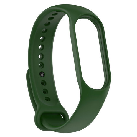Strap-it® Strap-it Xiaomi Mi Band 7 siliconen bandje (legergroen)