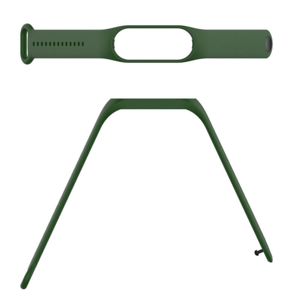 Strap-it® Strap-it Xiaomi Mi Band 7 siliconen bandje (legergroen)