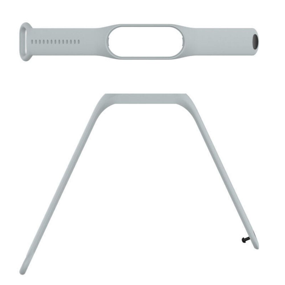 Strap-it® Strap-it Xiaomi Mi Band 7 siliconen bandje (grijs)