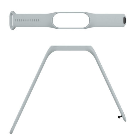 Strap-it® Strap-it Xiaomi Mi Band 7 siliconen bandje (grijs)