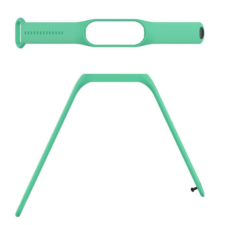 Strap-it® Strap-it Xiaomi Mi Band 7 siliconen bandje (aqua)