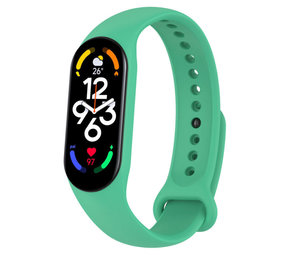 Strap-it® Xiaomi Mi Band 7 siliconen bandje (aqua)