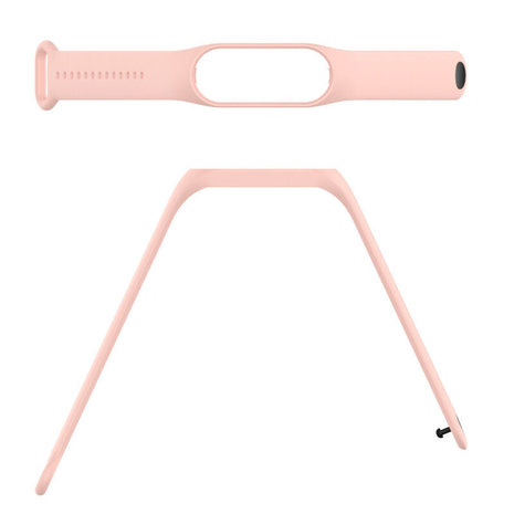 Strap-it® Strap-it Xiaomi Mi Band 7 siliconen bandje (lichtroze)