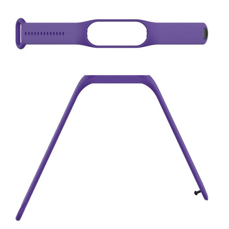 Strap-it® Strap-it Xiaomi Mi Band 7 siliconen bandje (paars)