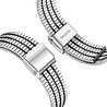 Strap-it® Strap-it Huawei Watch GT 3 Pro 43mm luxe stalen bandje (zilver/zwart) Strap-it® Strap-it Huawei Watch GT 3 Pro 43mm luxe stalen bandje (zilver/zwart)