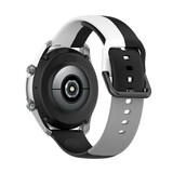 Strap-it® Huawei Watch GT 3 Pro 46mm triple sport band (zwart-wit-grijs)