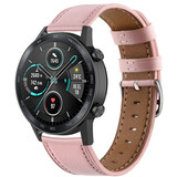 Strap-it® Honor Magic Watch 2 bandje leer (roze)