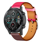 Strap-it® Strap-it Honor Magic Watch 2 leren bandje (knalroze/roodbruin)