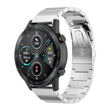 Strap-it® Honor Magic Watch 2 metalen bandje (zilver)