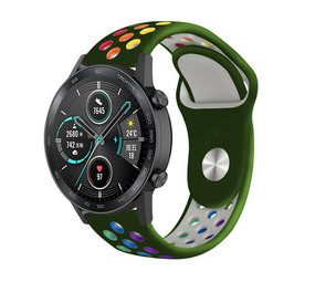 Strap-it® Honor Magic Watch 2 sport band (kleurrijk legergroen)
