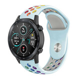 Strap-it® Honor Magic Watch 2 sport band (kleurrijk lichtblauw)