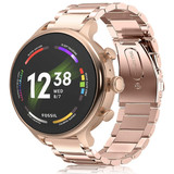 Strap-it® Fossil Gen 6 (42mm) stalen band (rosé goud)