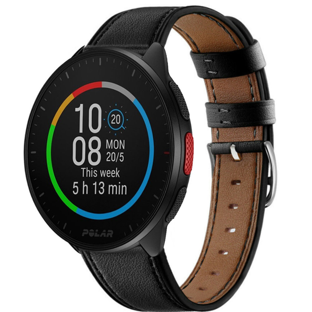 Strap-it® Strap-it Polar Pacer bandje leer (strak-zwart) Strap-it® Strap-it Polar Pacer bandje leer (strak-zwart)