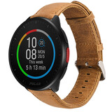 Strap-it® Polar Pacer leren bandje (bruin)