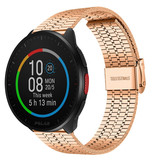 Strap-it® Polar Pacer roestvrij stalen band (rosé goud)