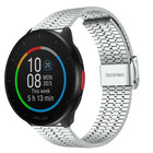 Strap-it® Strap-it Polar Pacer roestvrij stalen band (zilver)