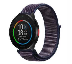 Strap-it® Polar Pacer nylon band (paars-blauw)