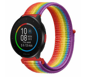 Strap-it® Polar Pacer nylon band (regenboog)