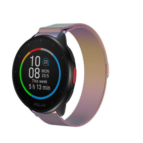 Strap-it® Strap-it Polar Pacer Milanese band (regenboog) Strap-it® Strap-it Polar Pacer Milanese band (regenboog)