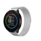 Strap-it® Polar Pacer Milanese band (zilver)