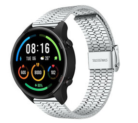 Strap-it® Xiaomi Mi Watch roestvrij stalen band (zilver)
