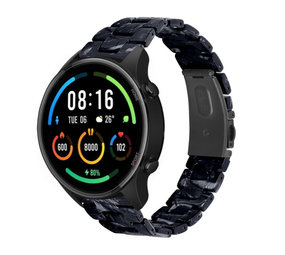 Strap-it® Xiaomi Mi Watch resin band (zwart/wit)