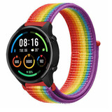 Strap-it® Xiaomi Mi Watch nylon band (regenboog)