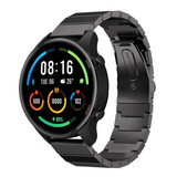 Strap-it® Xiaomi Mi Watch metalen bandje (zwart)