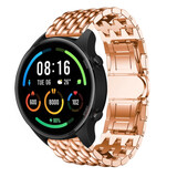 Strap-it® Xiaomi Mi Watch stalen draak band (rosé goud)