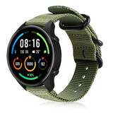 Strap-it® Xiaomi Mi Watch nylon gesp band (groen)