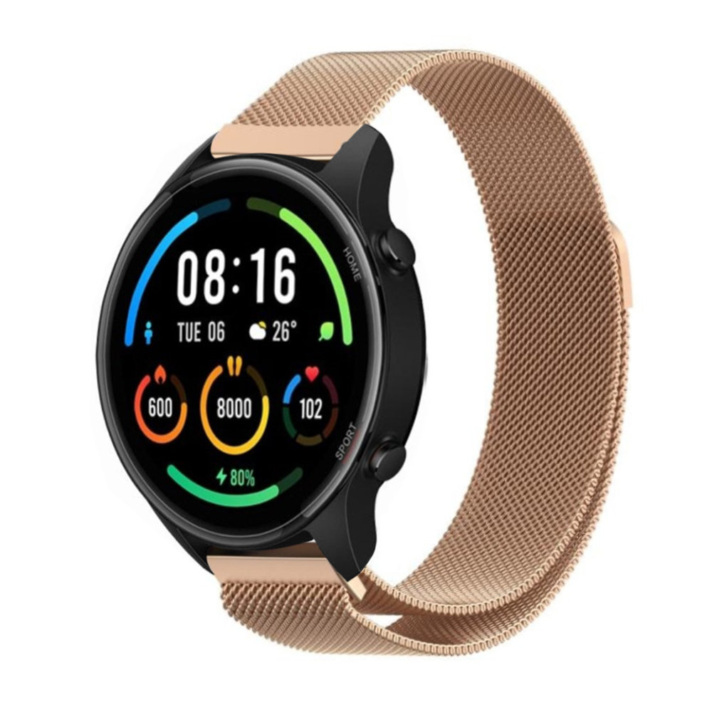 Strap-it® Strap-it Xiaomi Mi Watch Milanese band (rosé goud) Strap-it® Strap-it Xiaomi Mi Watch Milanese band (rosé goud)