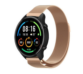 Strap-it® Xiaomi Mi Watch Milanese band (rosé goud) Strap-it® Xiaomi Mi Watch Milanese band (rosé goud)