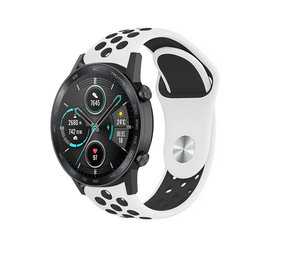 Strap-it® Honor Magic Watch 2 sport band (wit/zwart)