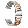 Strap-it® Strap-it Huawei Watch GT 3 Pro 43mm stalen band (zilver/rosé goud) Strap-it® Strap-it Huawei Watch GT 3 Pro 43mm stalen band (zilver/rosé goud)
