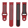Strap-it® Strap-it Garmin Vivomove 3s sport band - 39mm - rood/zwart Strap-it® Strap-it Garmin Vivomove 3s sport band - 39mm - rood/zwart