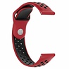 Strap-it® Strap-it Garmin Vivomove 3s sport band - 39mm - rood/zwart Strap-it® Strap-it Garmin Vivomove 3s sport band - 39mm - rood/zwart