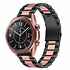 Samsung Galaxy Watch 3 41mm stalen band (zwart/roze) Samsung Galaxy Watch 3 41mm stalen band (zwart/roze)