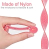 Strap-it® Strap-it Garmin Vivomove 3s nylon band - 39mm - roze/rood Strap-it® Strap-it Garmin Vivomove 3s nylon band - 39mm - roze/rood