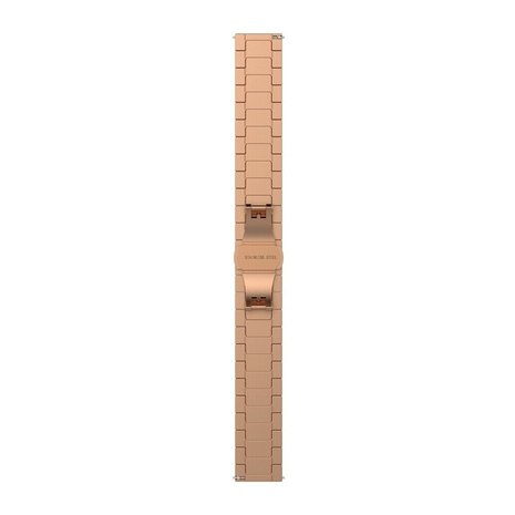 Strap-it® Strap-it Garmin Venu 2s metalen band - 40mm -  rosé goud