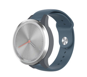 Strap-it® Garmin Vivomove 3s sport band - 39mm- grijsblauw